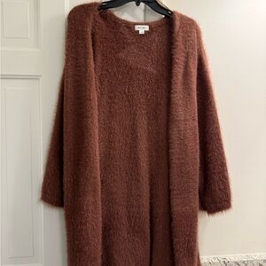 Elegant Brown Cardigan by Eileen Fisher